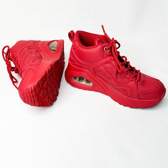 Skechers Shoes - NEW Red Skechers Women's Uno Hi Size 7  Sneaker Tennis Athletic Walking